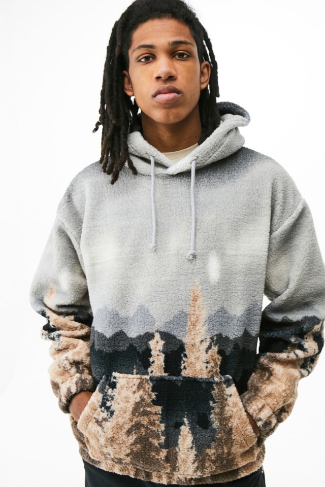 Fuzzy hoodie shop urban outfitters