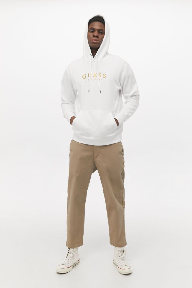 White guess hoodie sale