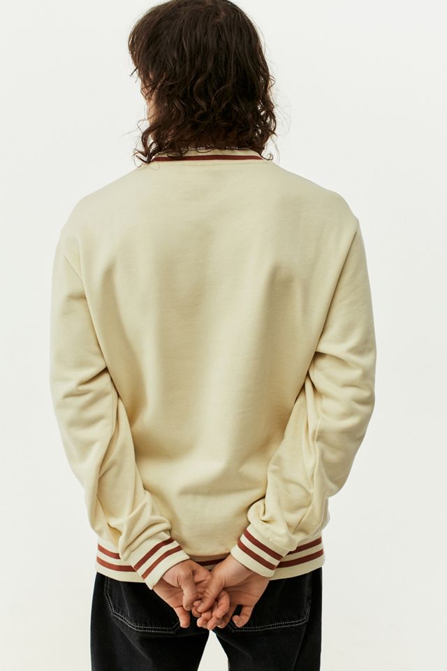 GUESS UO Exclusive Cream Script Logo Crew Neck Sweatshirt Urban