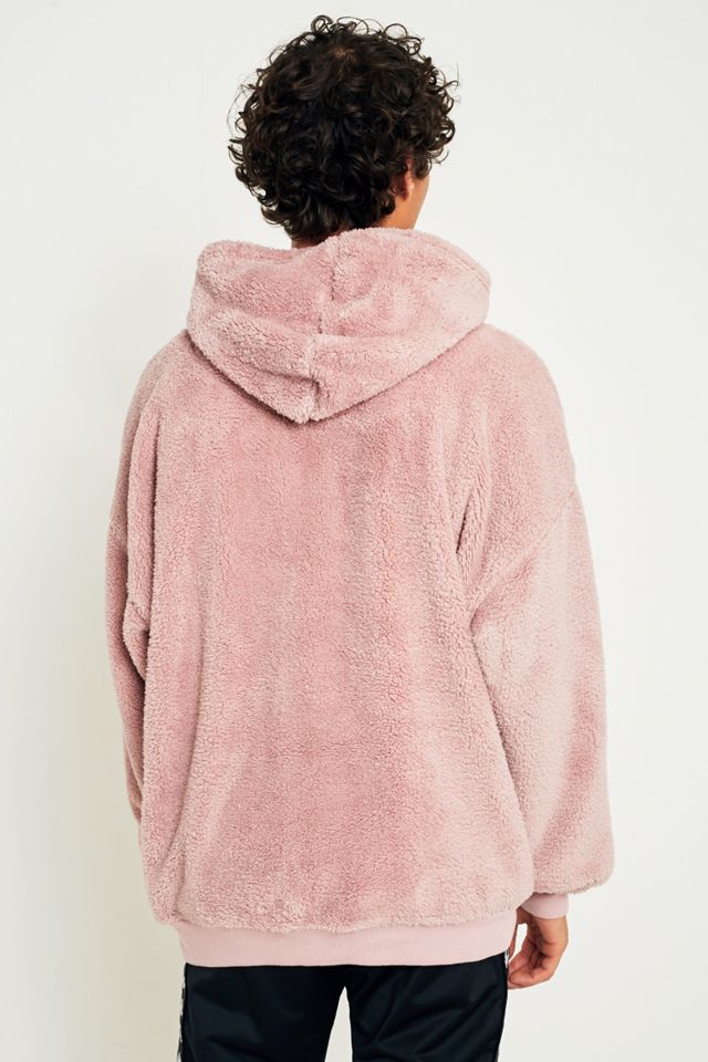 UO Pink Teddy Hoodie #3
