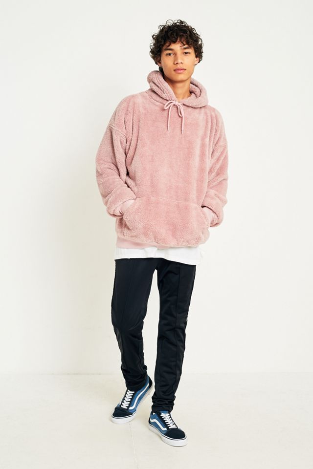 UO Pink Teddy Hoodie #4