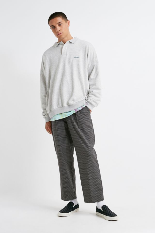 iets frans… Grey Marl Polo Sweatshirt | Urban Outfitters UK