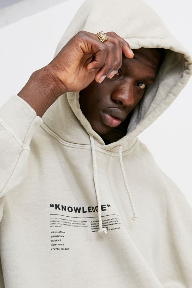 Urban Outfitters – Hoodie „Knowledge“ in Steingrau #3