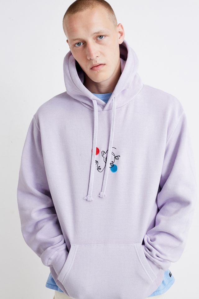 Impossible Conversations - Sweat à capuche Happier Here lilas en édition limitée, exclusivité UO #2