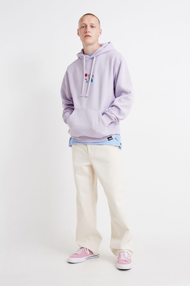 Impossible Conversations - Sweat à capuche Happier Here lilas en édition limitée, exclusivité UO #3