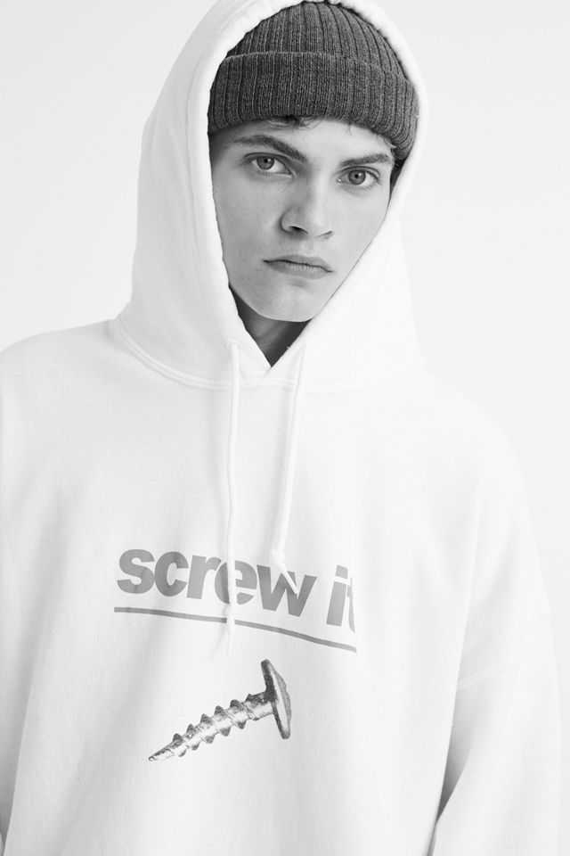 Urban Outfitters – Hoodie „Screw It“ in Weiß #1