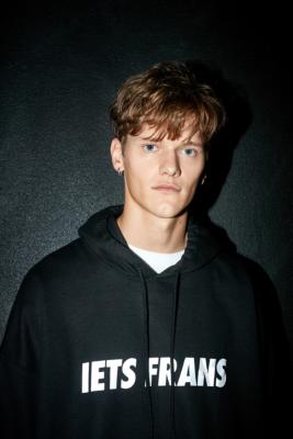 Iets Frans… Black Reflective Hoodie | Urban Outfitters UK