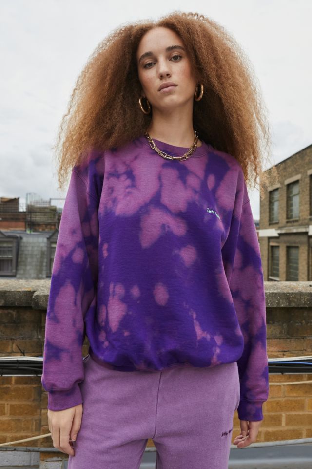 Iets frans purple tie dye sweatshirt sale