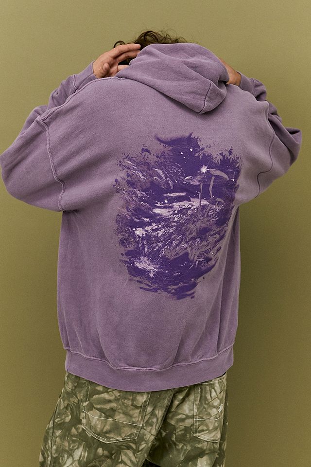 UO Purple Prophecy Airbrush Hoodie | Urban Outfitters UK