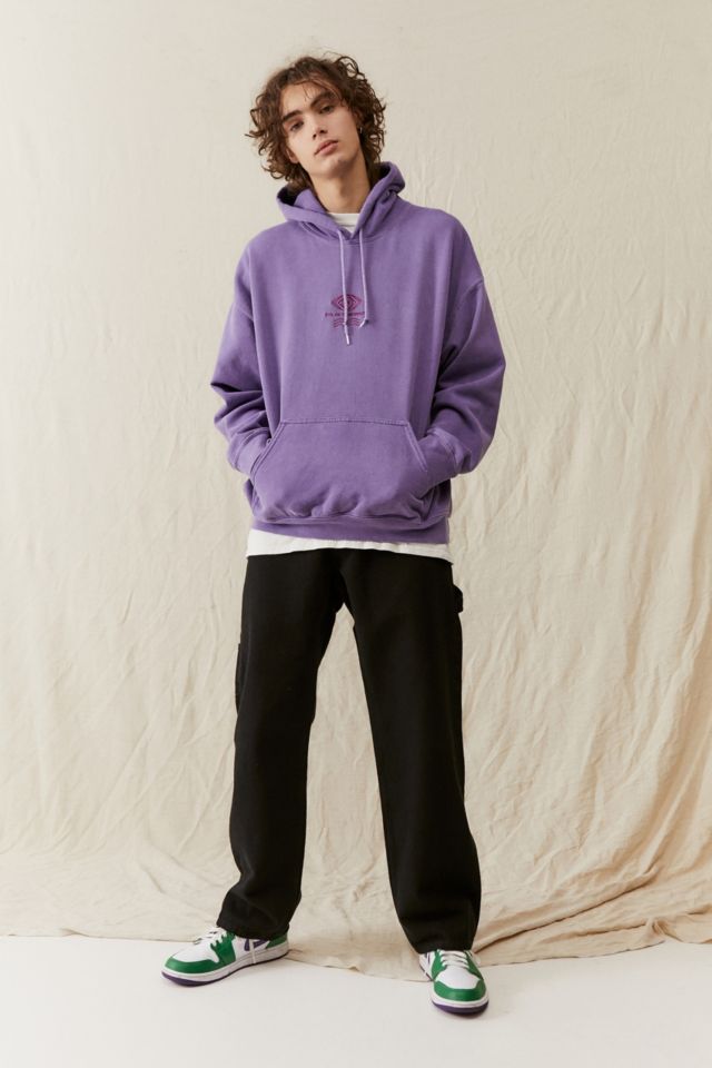 UO Purple Embroidered Eye Hoodie