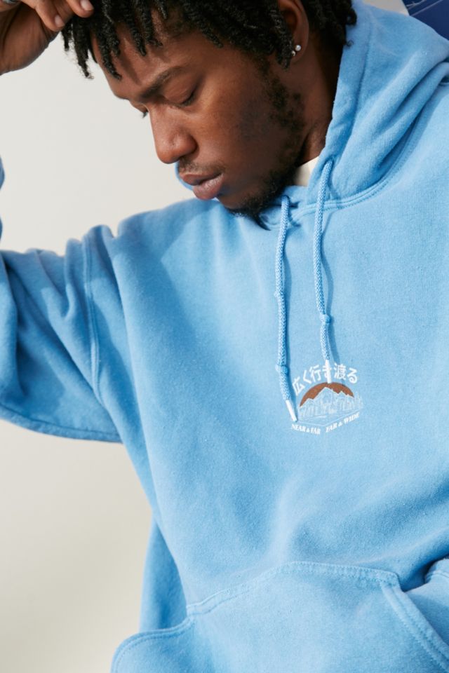 Urban outfitters blue on sale hoodie