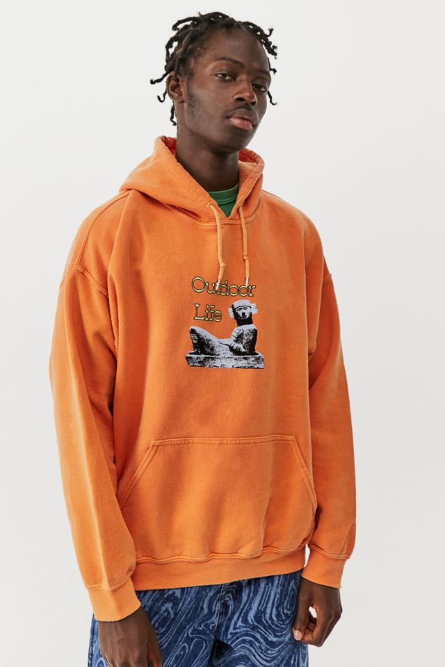 Orange hoodie store urban outfitters