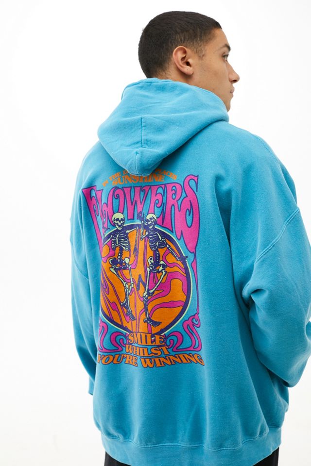 UO Blue Psychedelic Hoodie | Urban Outfitters UK