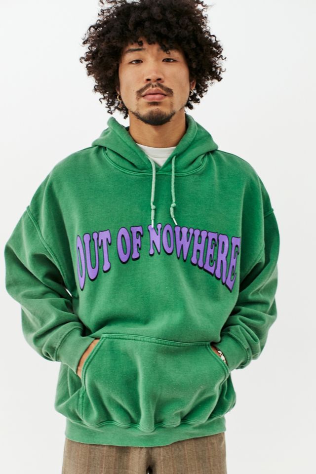 UO Green Out Of Nowhere Hoodie | Urban Outfitters UK