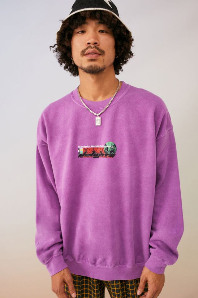 UO Magenta Photo Collage Sweatshirt