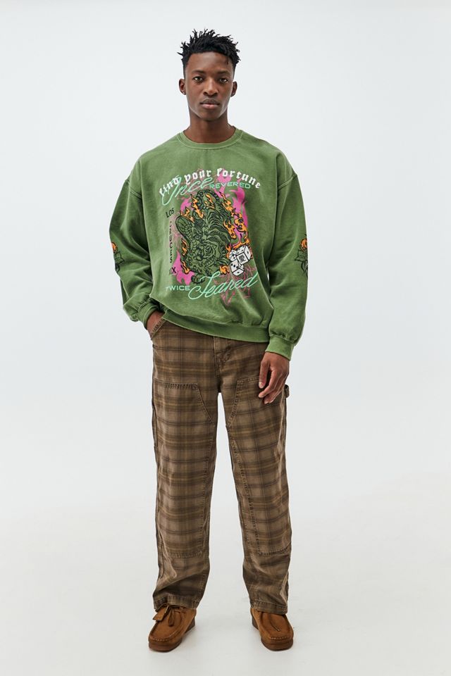 UO Green Find Your Fortune Sweatshirt #2