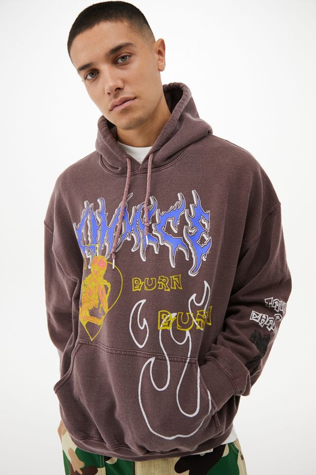 UO Maroon Tarocchi Stampa Felpa con Cappuccio #4