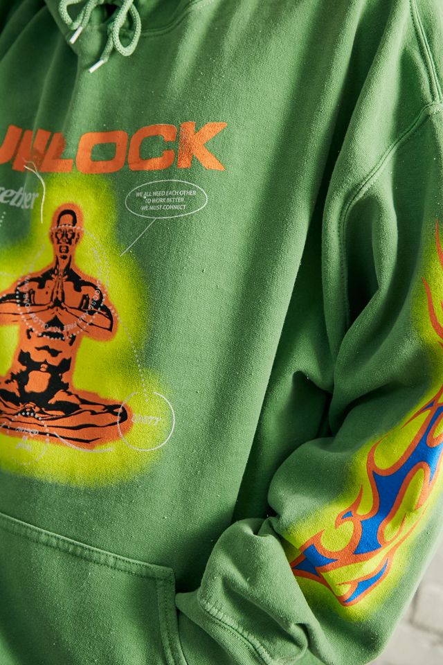 Sweat à capuche vert UO Unlock #2