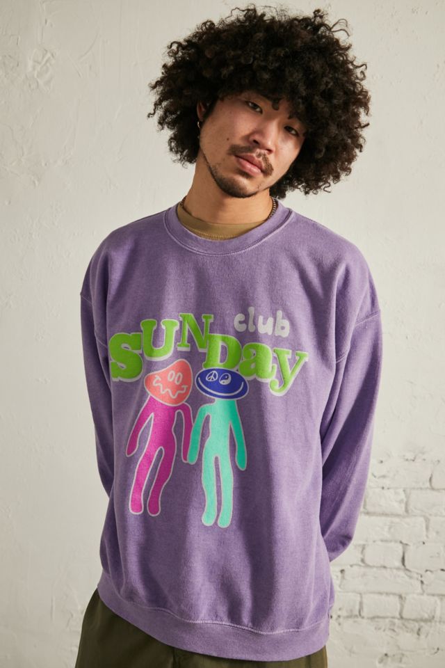 UO Purple Sunday Club Sweatshirt