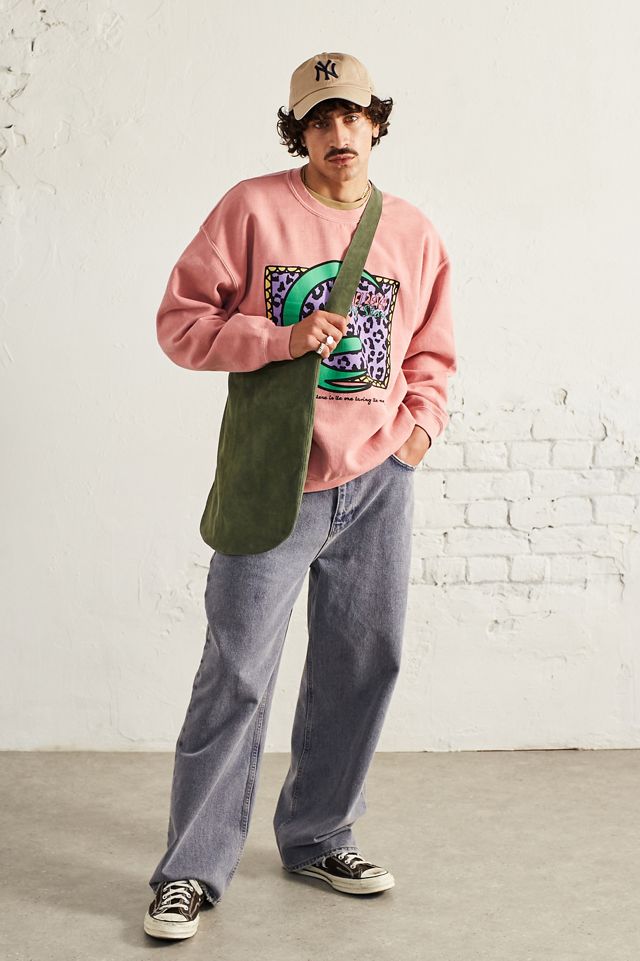 Sweat-shirt de surf de plage rose UO #1
