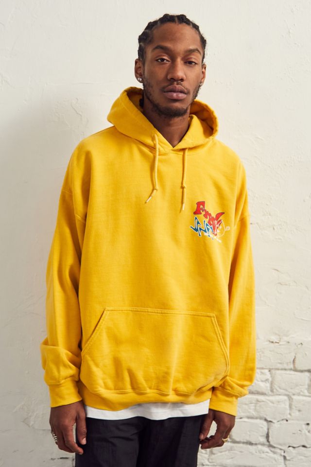 Yellow hoodie store urban outfitters