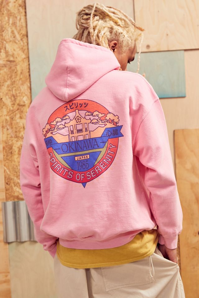 Urban outfitters pink hoodie sale