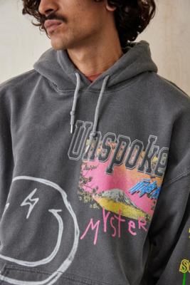 UO Washed Black Unspoken Hoodie - Black XXS at Urban Outfitters