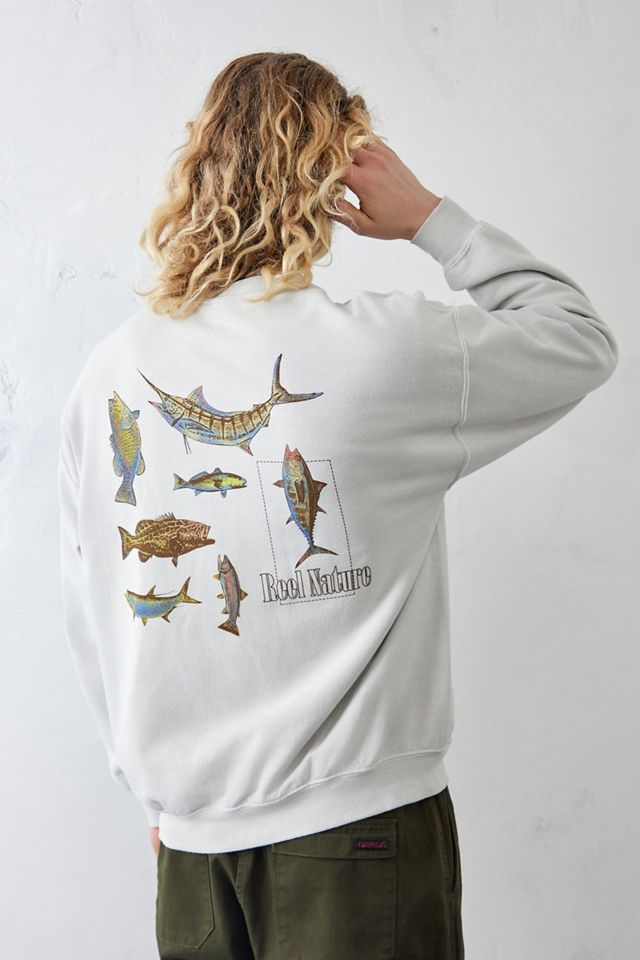 UO Felpa da pesca bianca #2