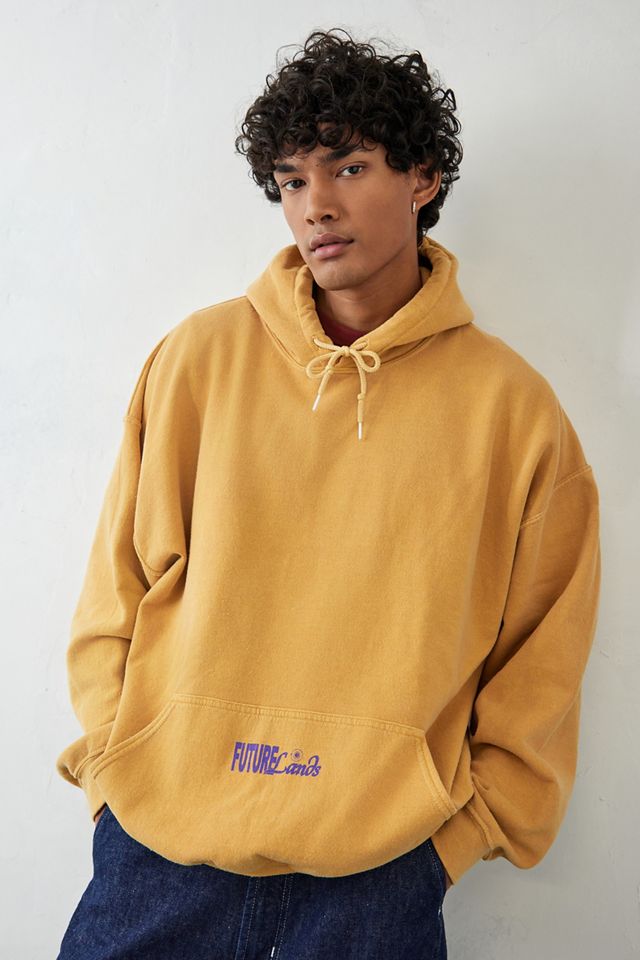 UO Yellow Future Lands Hoodie | Urban Outfitters UK