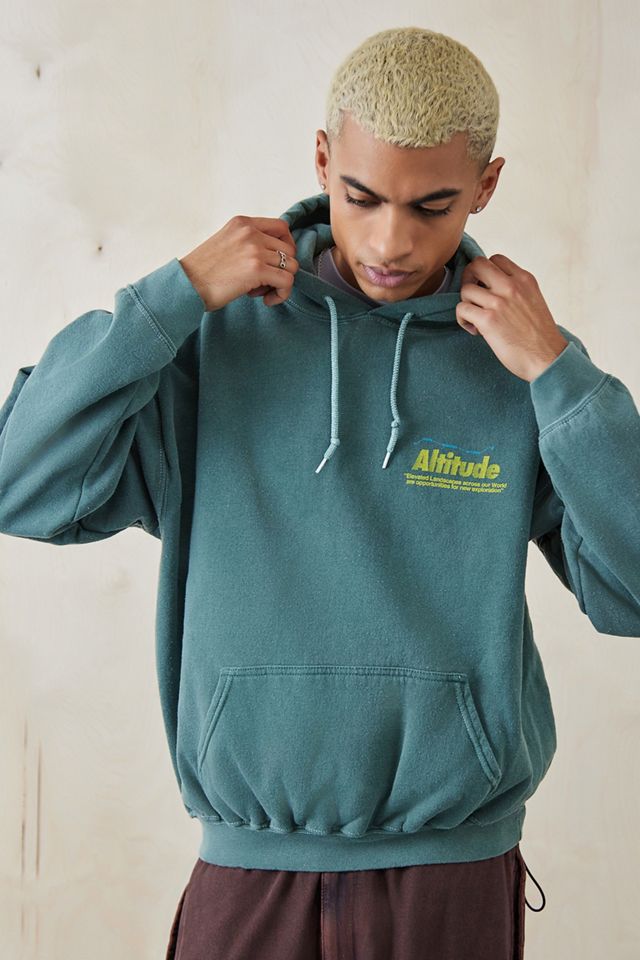 UO Teal Altitude Hoodie | Urban Outfitters UK