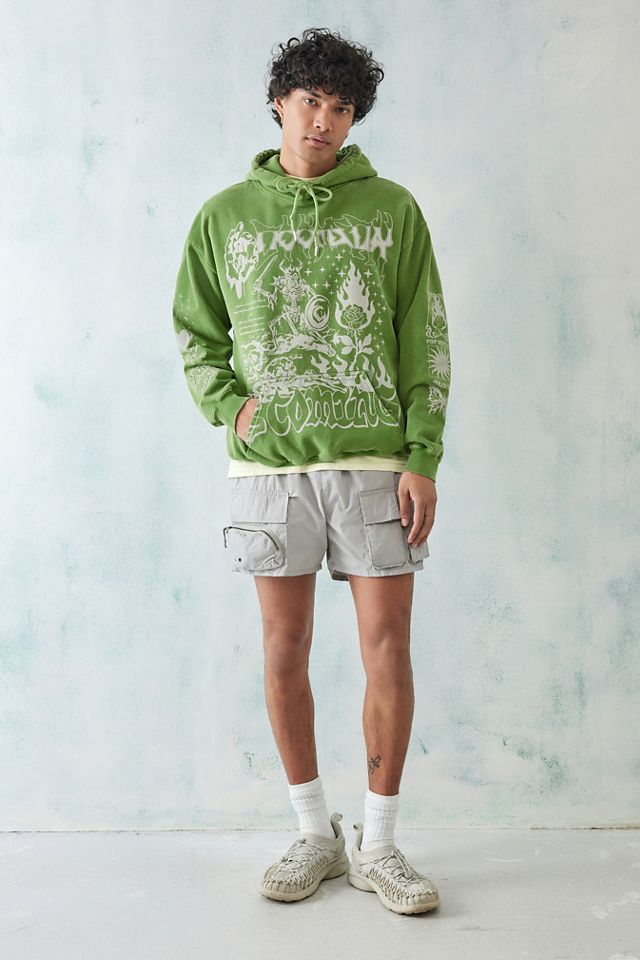 UO Green Grunge Hoodie  #1