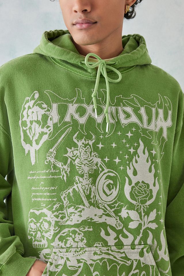 UO Green Grunge Hoodie  #2