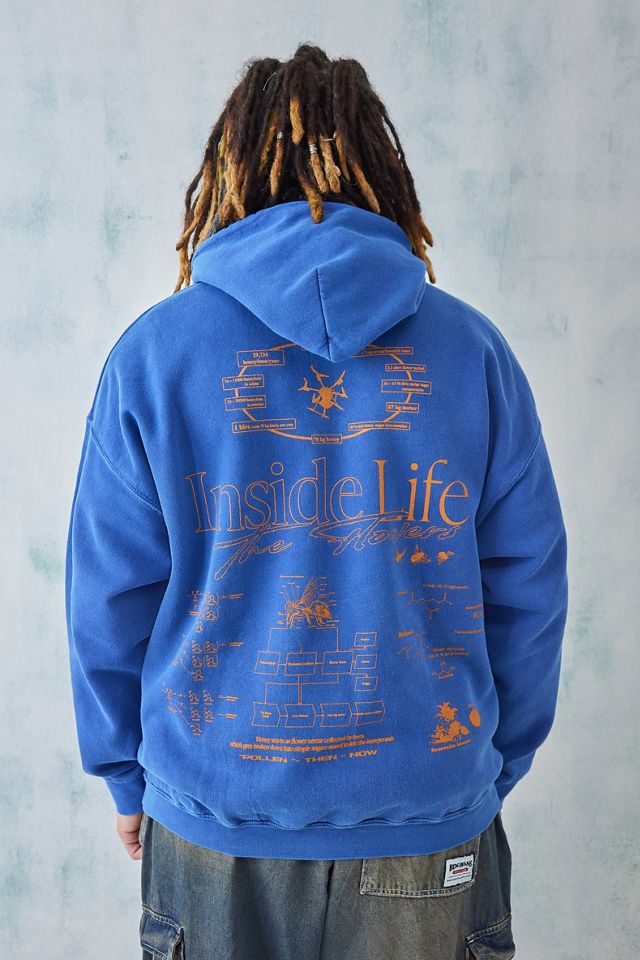 UO Navy Inside Life Sudadera con capucha #7