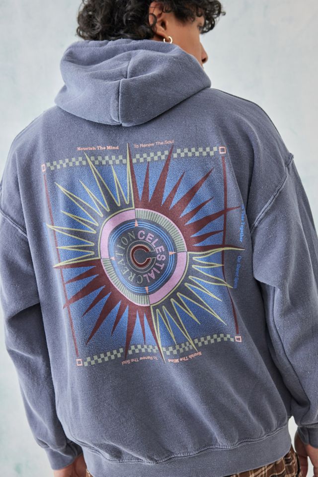 UO Blue Celestial Creations Hoodie | Urban Outfitters UK