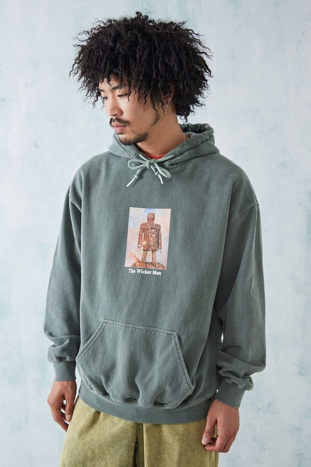 UO Felpa con cappuccio con cappuccio Green Wickerman  #1