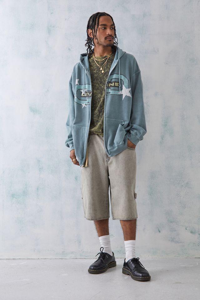 UO Teal Divine Felpa con cappuccio con zip #2