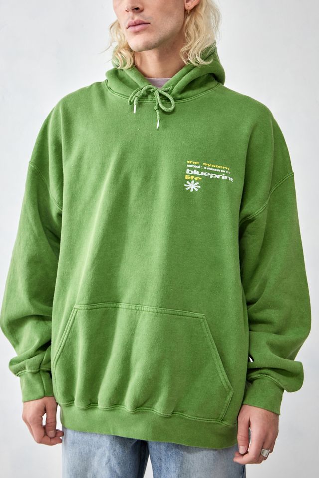 UO Green Blueprint Felpa con cappuccio  #1
