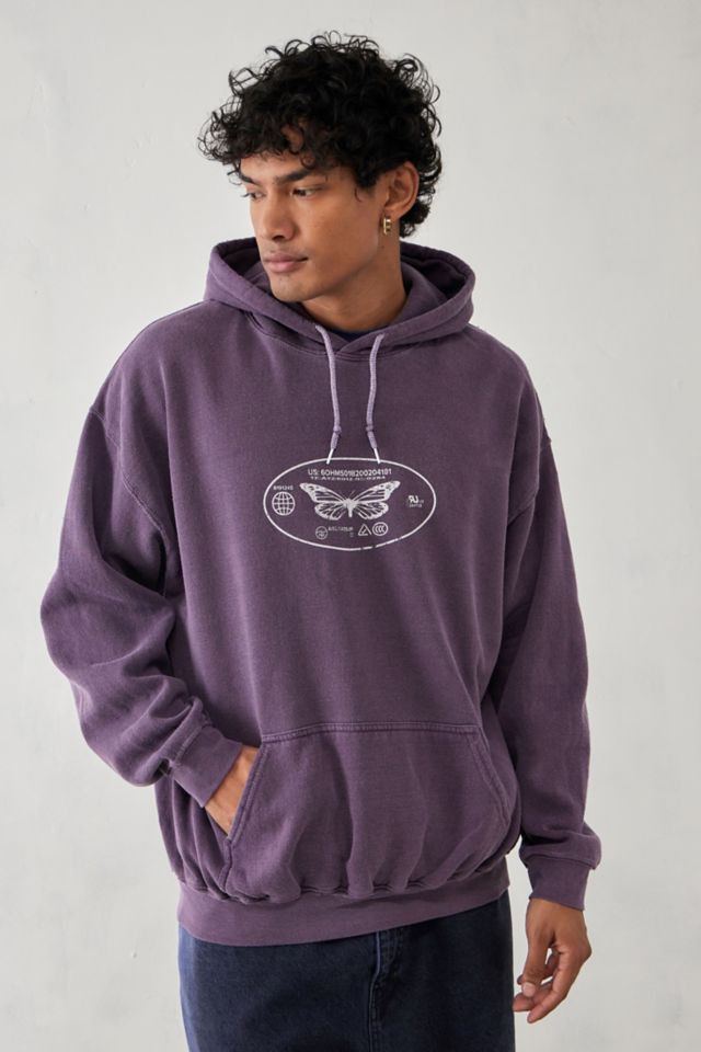 Butterfly purple hoodie hotsell