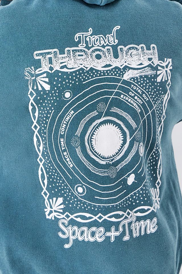 Sudadera con capucha UO Teal Travel Through Space  #2