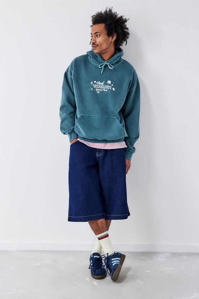 Sudadera con capucha UO Teal Travel Through Space  #3