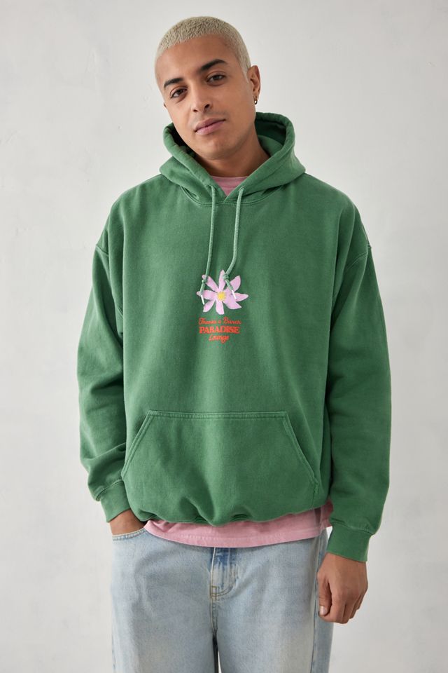 UO - Sweat à capuche orné de fleurs vert #3