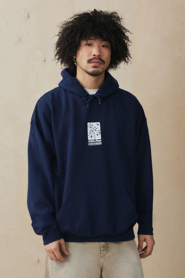 UO Cobalt Cyan Flowers Felpa con cappuccio #2