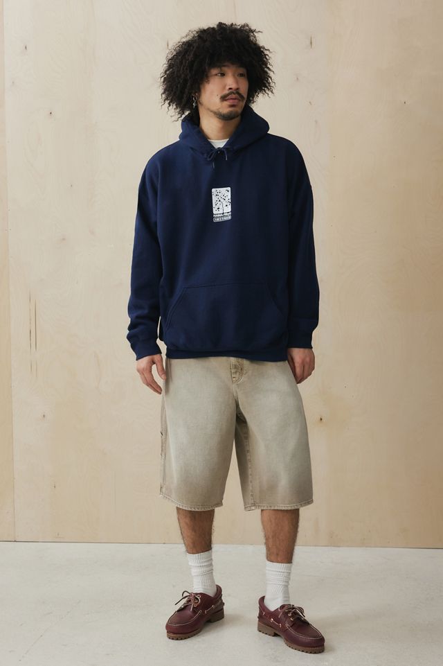 UO Cobalt Cyan Flowers Felpa con cappuccio #3