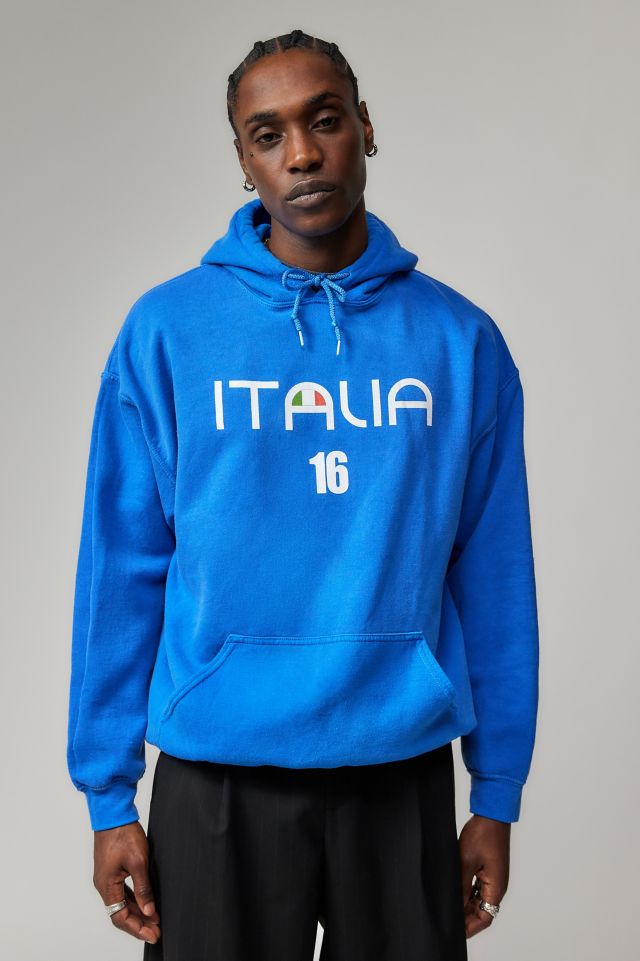 UO Blue Italia Hoodie Urban Outfitters UK