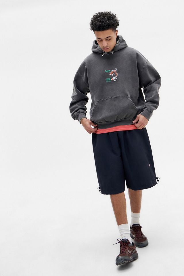 UO Black Good Luck Fish Hoodie #3