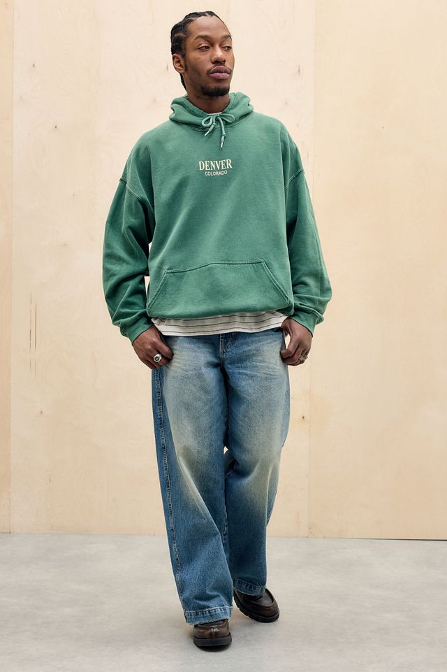 UO Green Denver Hoodie #1