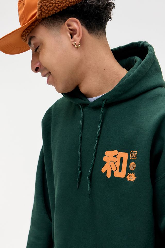 UO Green Fuji Japan Hoodie #2