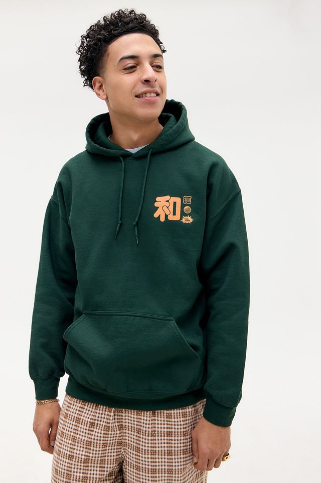 UO Green Fuji Japan Hoodie #3
