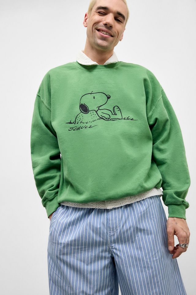 Sweat à capuche UO Green Snoopy #1