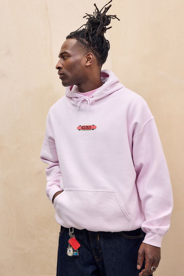 Sweat à capuche longboard rose UO #1